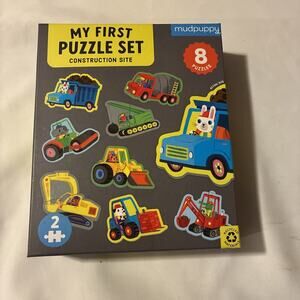 Mudpuppy Construction Site 2 Piece My First Puzzles